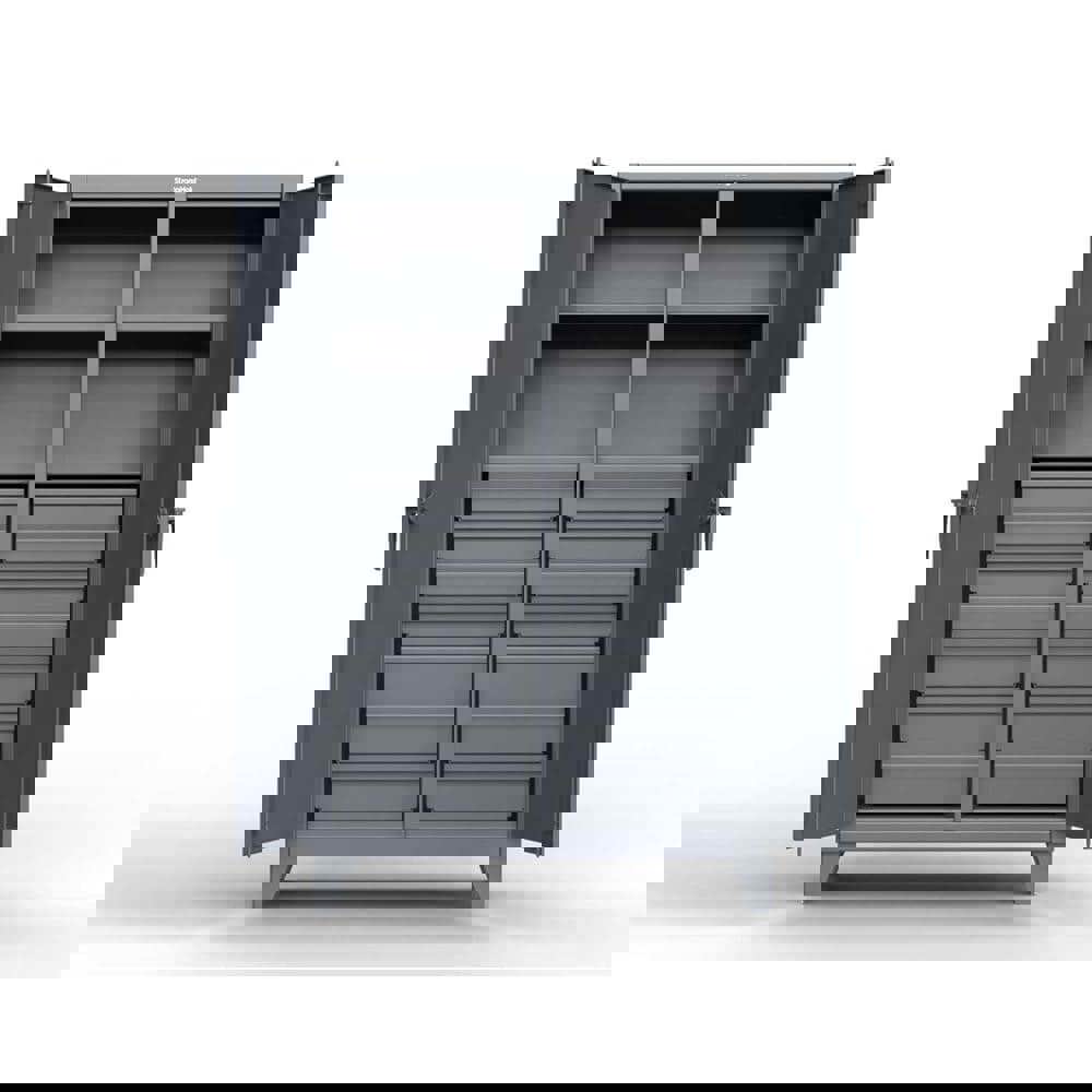 4 Shelf 14 Bin Locking Storage Cabinet